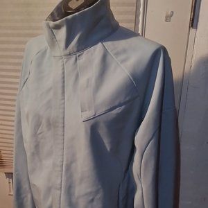 large blue coat by mountain hardwear